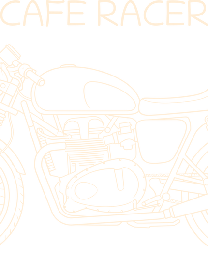 Cafe Racer Motorcycle Graphic Unisex Classic Crew T-Shirt