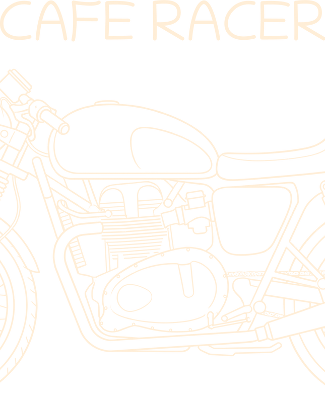 Cafe Racer Motorcycle Graphic Unisex Classic Crew T-Shirt
