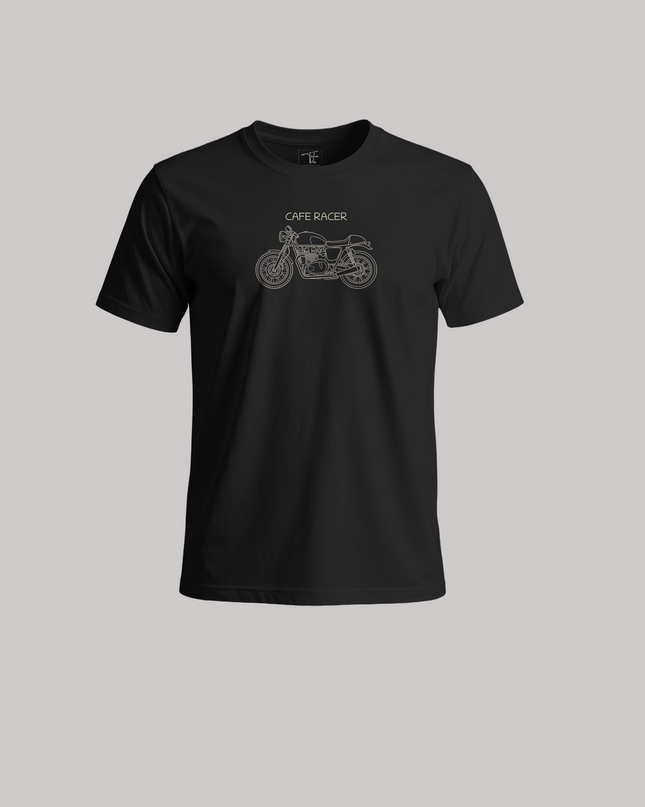 Cafe Racer Motorcycle Graphic Unisex Classic Crew T-Shirt