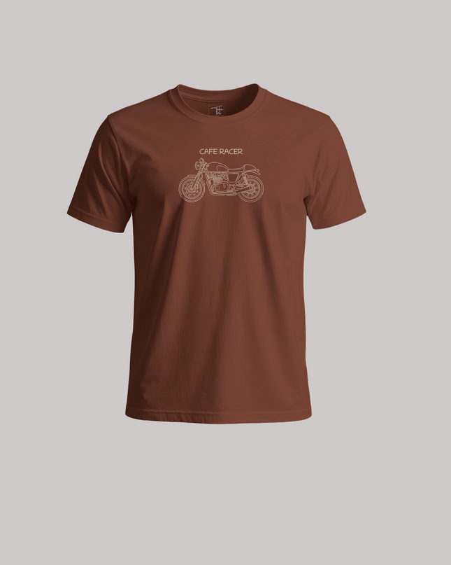 Cafe Racer Motorcycle Graphic Unisex Classic Crew T-Shirt