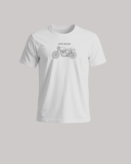 Cafe Racer Minimal Motorcycle Graphic Unisex Classic Crew T-Shirt