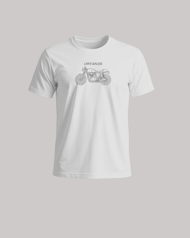 Cafe Racer Minimal Motorcycle Graphic Unisex Classic Crew T-Shirt