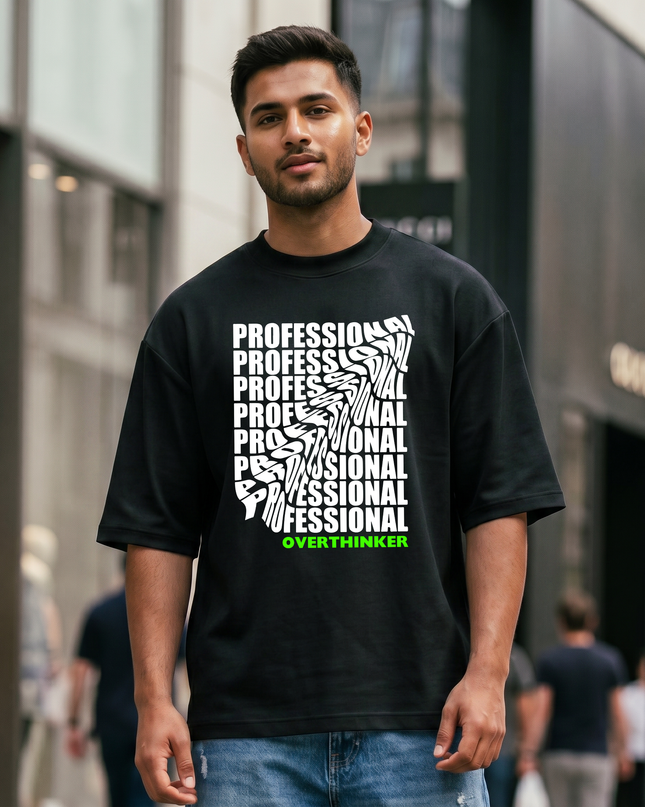 Professional Overthinker Unisex Oversized Classic T-Shirt
