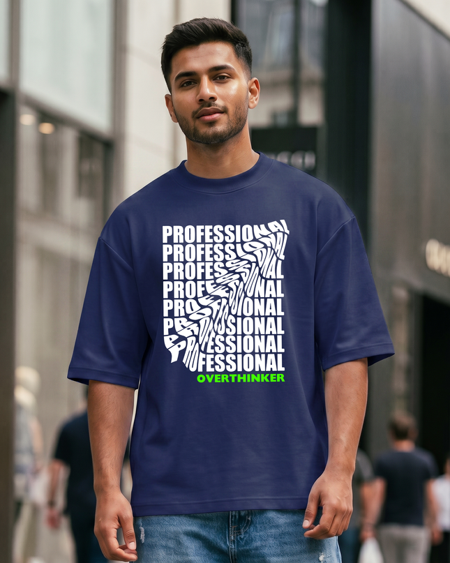 Professional Overthinker Unisex Oversized Classic T-Shirt