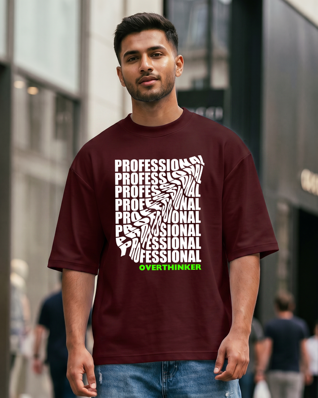 Professional Overthinker Unisex Oversized Classic T-Shirt