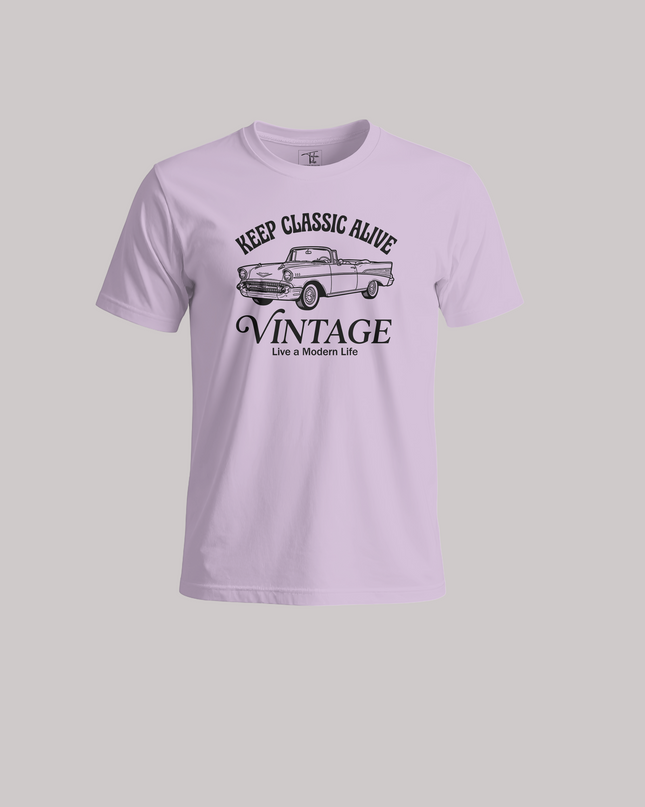 Keep Classic Alive Vintage Car - Unisex Classic Crew T-Shirt