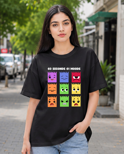 Multiple Moods Women's Oversized Classic T-Shirt
