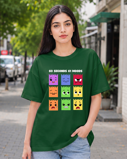 Multiple Moods Women's Oversized Classic T-Shirt