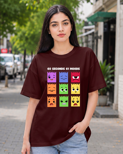 Multiple Moods Women's Oversized Classic T-Shirt