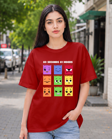 Multiple Moods Women's Oversized Classic T-Shirt
