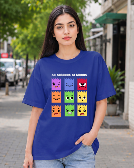 Multiple Moods Women's Oversized Classic T-Shirt