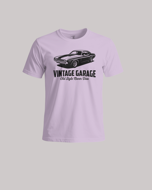 Vintage Garage Classic Car - Unisex Classic Crew T-Shirt