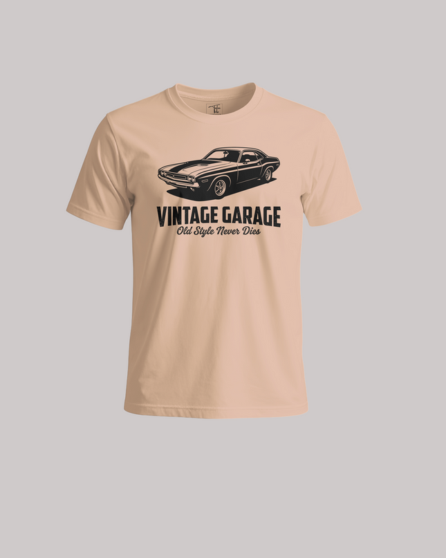 Vintage Garage Classic Car - Unisex Classic Crew T-Shirt