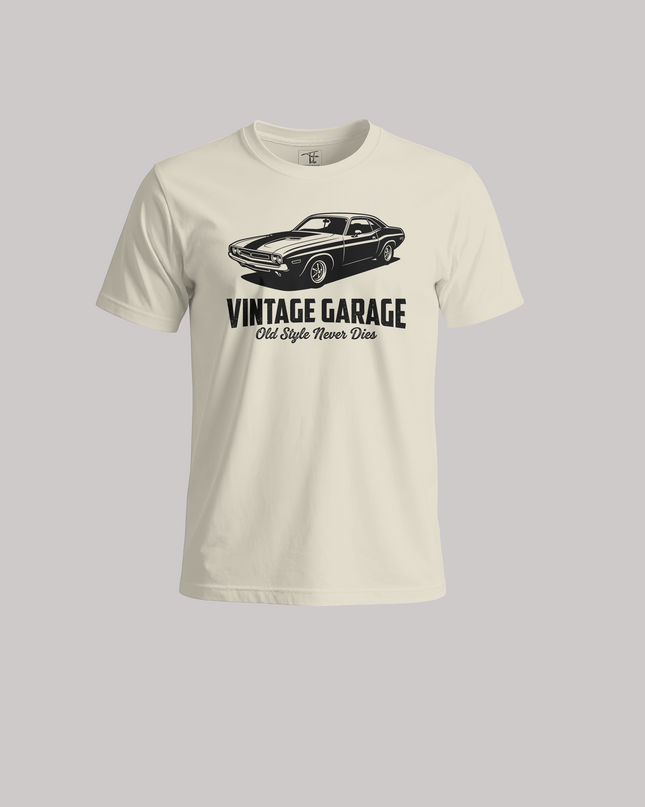 Vintage Garage Classic Car - Unisex Classic Crew T-Shirt