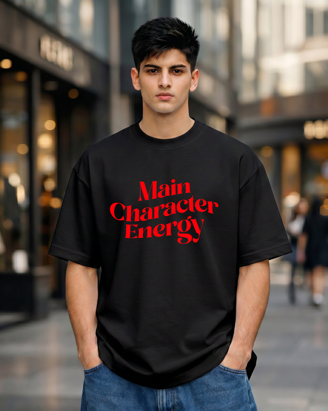 Main Character Energy Unisex Oversized Classic T-Shirt