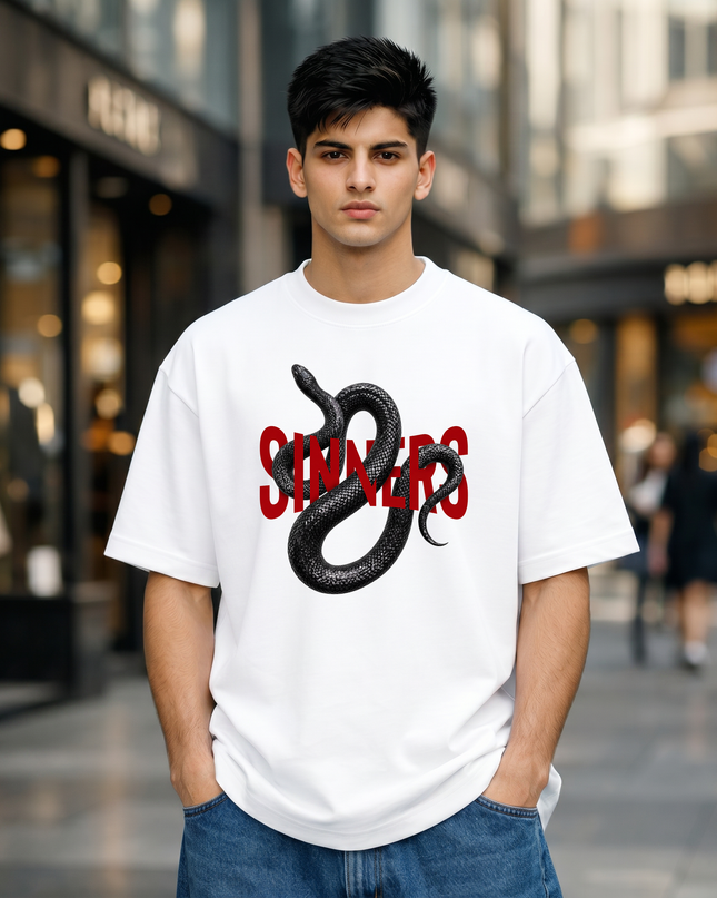 Sinners Snake Unisex Oversized Classic T-Shirt
