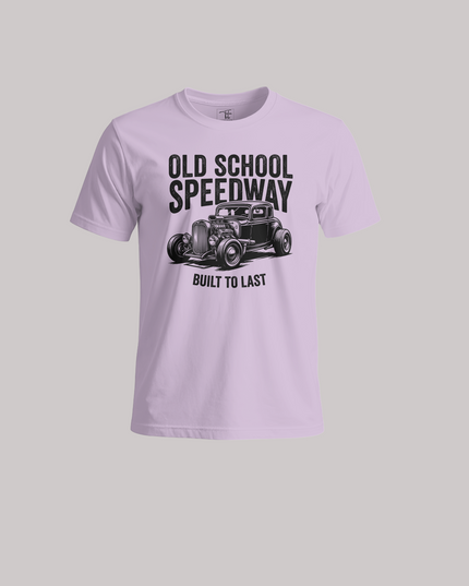 Old School Speedway Graphic Unisex Classic Crew T-Shirt