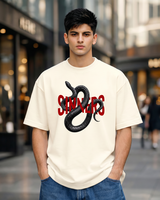 Sinners Snake Unisex Oversized Classic T-Shirt