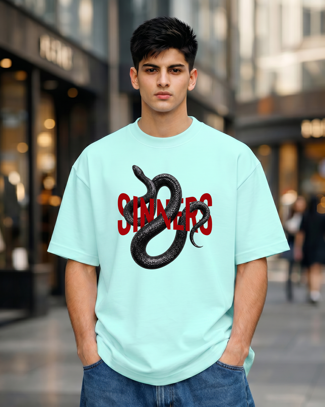 Sinners Snake Unisex Oversized Classic T-Shirt