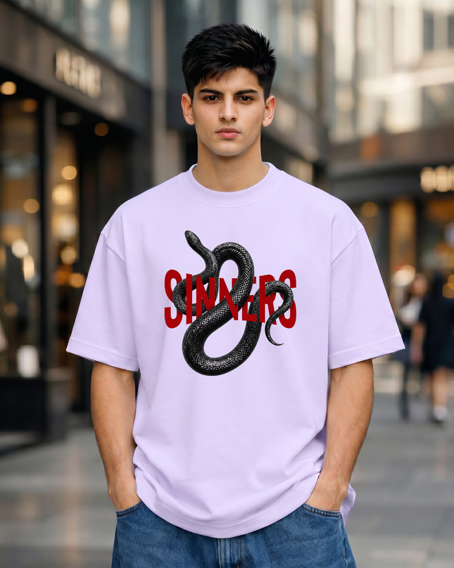 Sinners Snake Unisex Oversized Classic T-Shirt