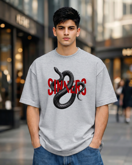 Sinners Snake Unisex Oversized Classic T-Shirt