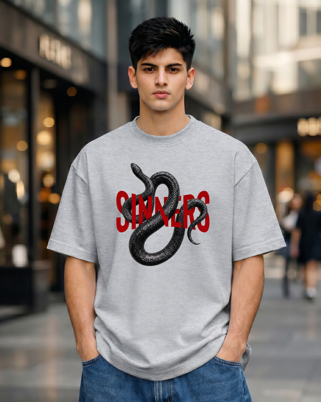 Sinners Snake Unisex Oversized Classic T-Shirt
