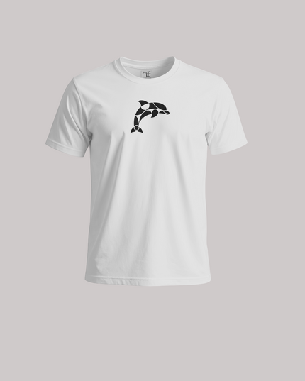 Minimal Dolphin Graphic Unisex Classic Crew T-Shirt