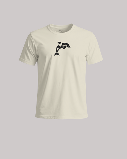 Minimal Dolphin Graphic Unisex Classic Crew T-Shirt