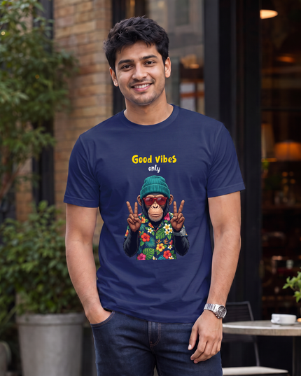 Good Vibes Only Graphic Classic Crew T-Shirt