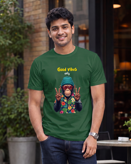 Good Vibes Only Graphic Classic Crew T-Shirt