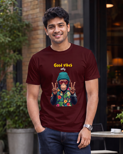 Good Vibes Only Graphic Classic Crew T-Shirt