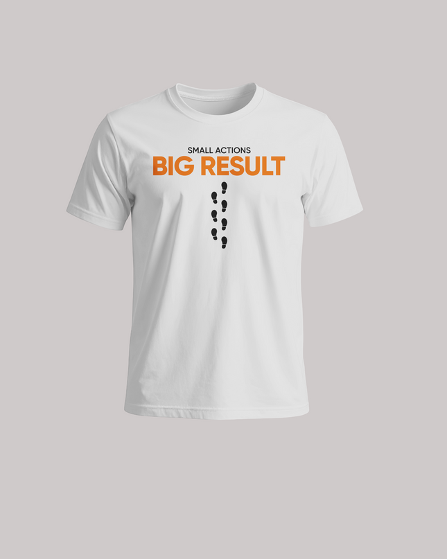 Small Actions Big Results Motivational - Unisex Classic Crew T-Shirt