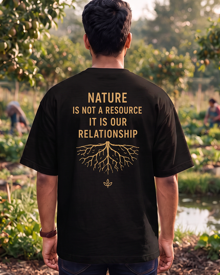Work With Nature Not Against It Oversized Classic T-Shirt