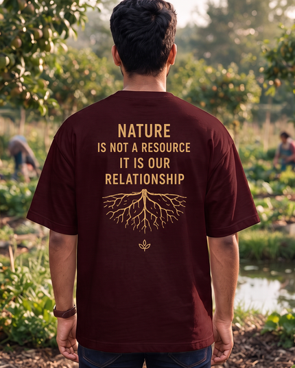 Work With Nature Not Against It Oversized Classic T-Shirt