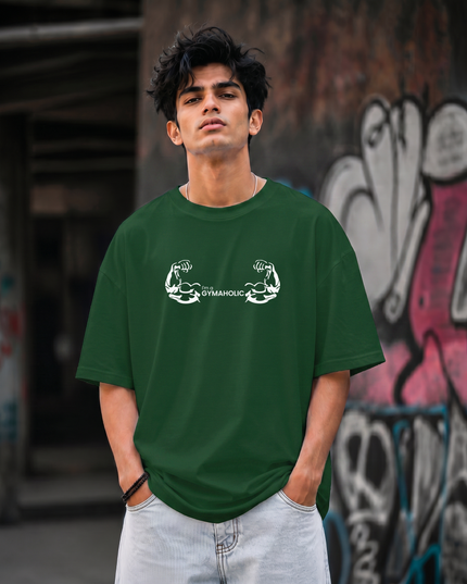 I m a Gymaholic Print Unisex Oversized Classic T-Shirt