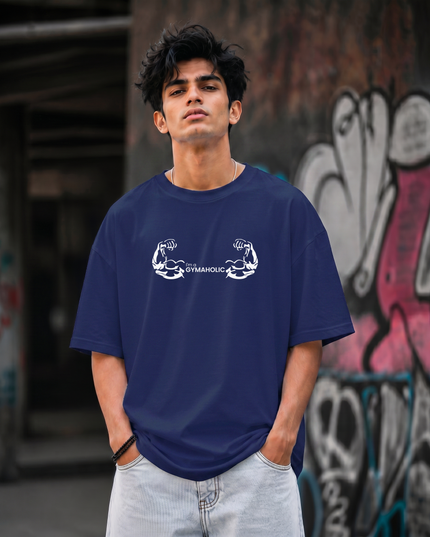 I m a Gymaholic Print Unisex Oversized Classic T-Shirt