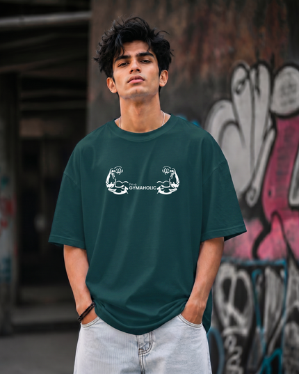 I m a Gymaholic Print Unisex Oversized Classic T-Shirt