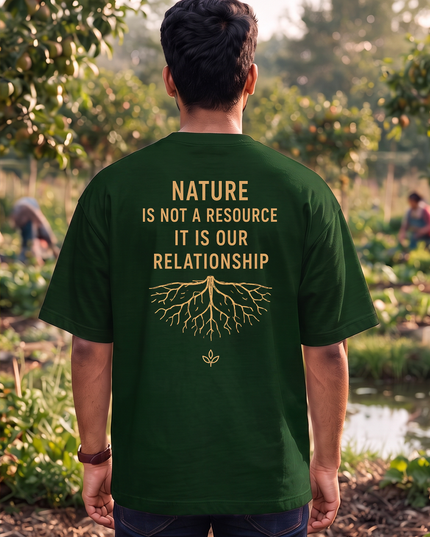 Work With Nature Not Against It Oversized Classic T-Shirt