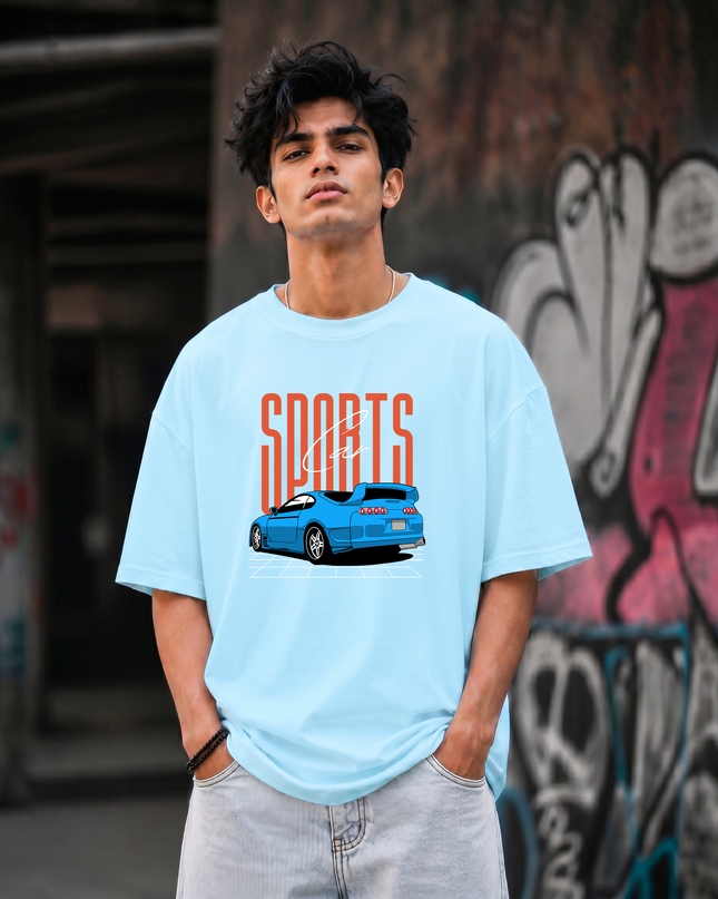 Supra Sports Car Unisex Oversized Classic T-Shirt