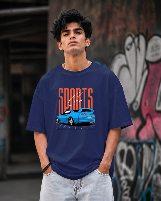 Supra Sports Car Unisex Oversized Classic T-Shirt