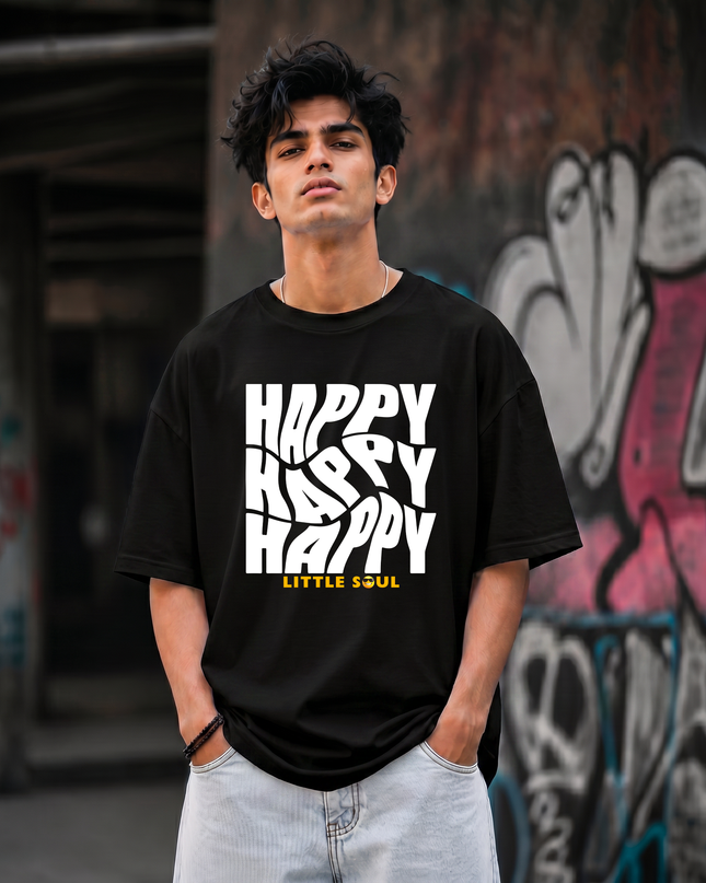 Happy Little Soul Unisex Oversized Classic T-Shirt