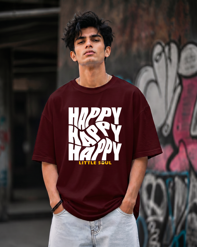 Happy Little Soul Unisex Oversized Classic T-Shirt