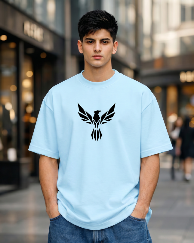 Geometric Phoenix Oversized Classic T-Shirt