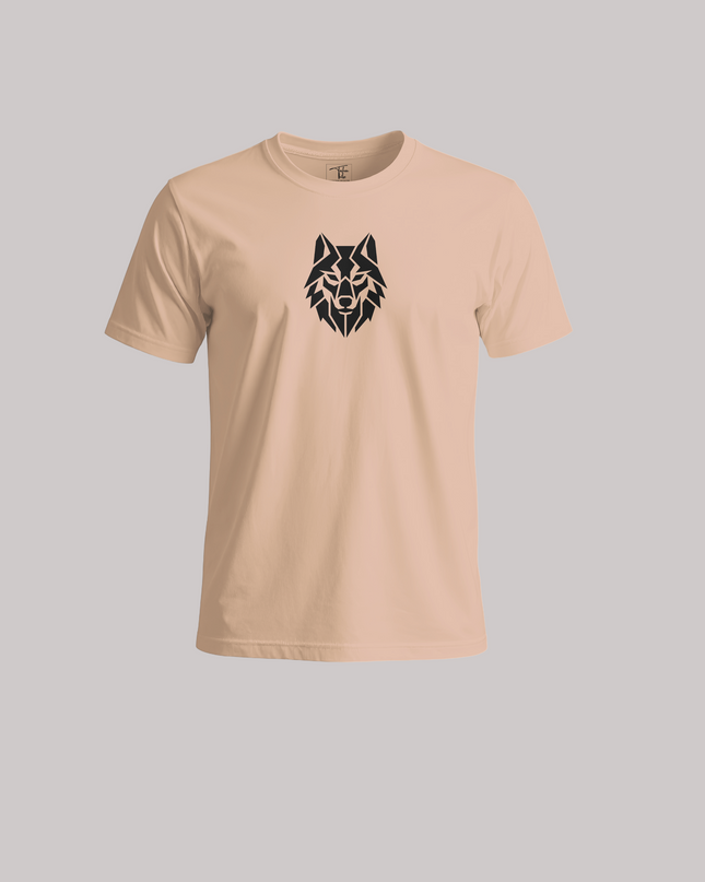 Geometric Wolf Head Graphic Unisex Classic Crew T-Shirt