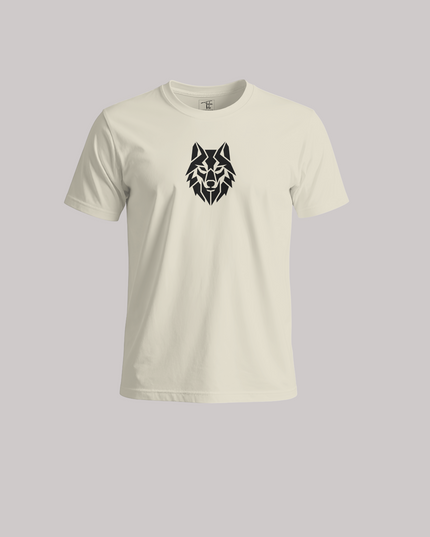 Geometric Wolf Head Graphic Unisex Classic Crew T-Shirt