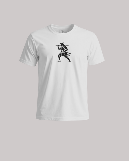 Geometric Samurai Warrior Graphic Unisex Classic Crew T-Shirt