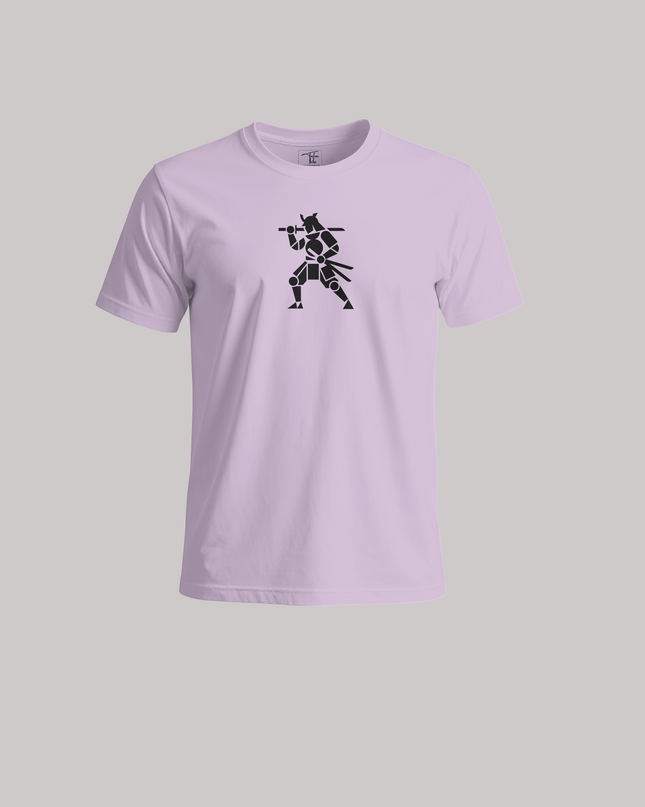 Geometric Samurai Warrior Graphic Unisex Classic Crew T-Shirt