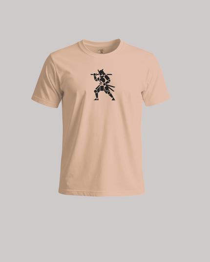 Geometric Samurai Warrior Graphic Unisex Classic Crew T-Shirt