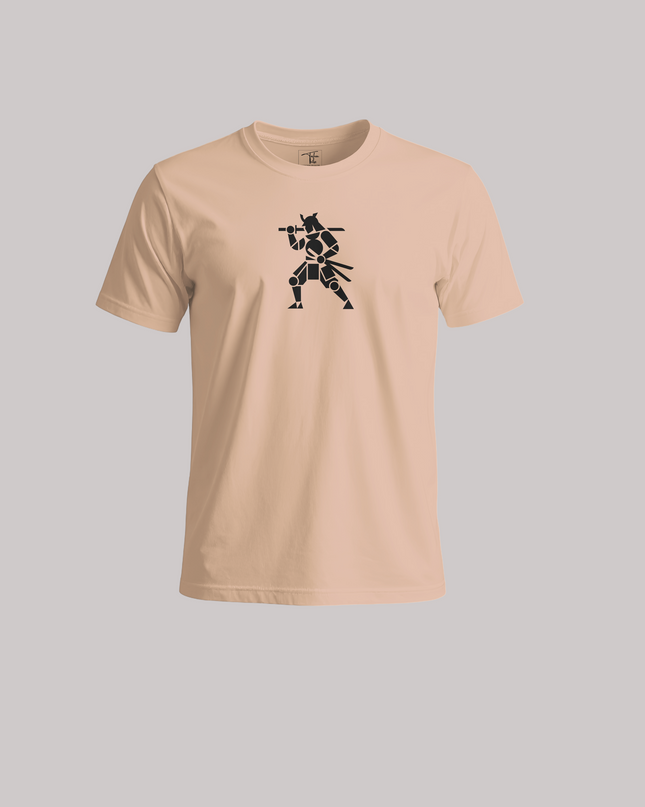Geometric Samurai Warrior Graphic Unisex Classic Crew T-Shirt