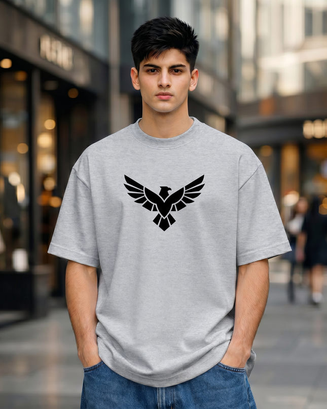 Geometric Eagle Oversized Classic T-Shirt